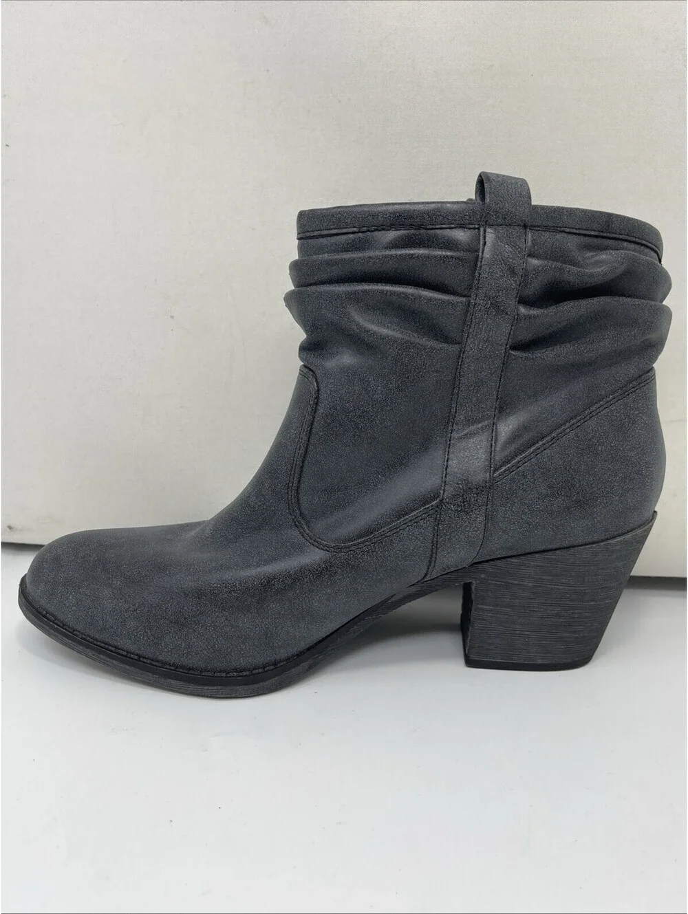 K9 By Rocket Dog Boots Womens 11M Pull On Ankle Bootie Blue Faux Leather Heels